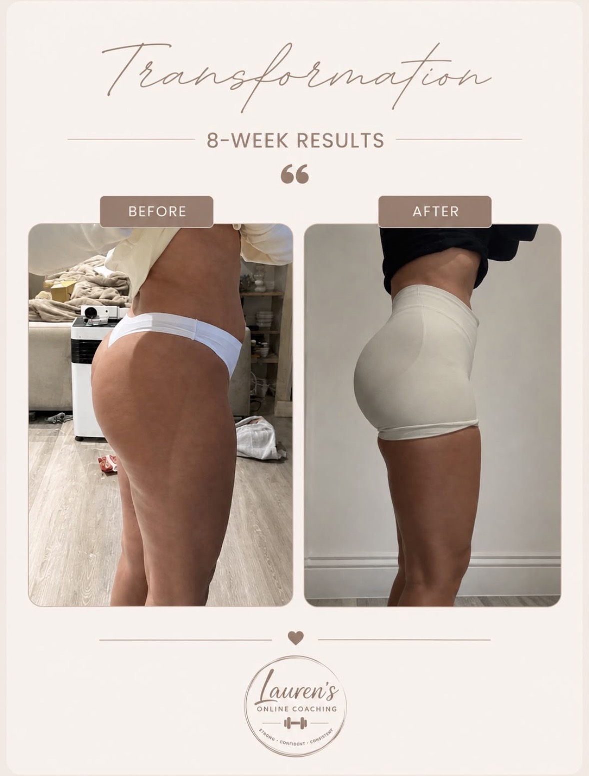 Client transformation — 8 week results